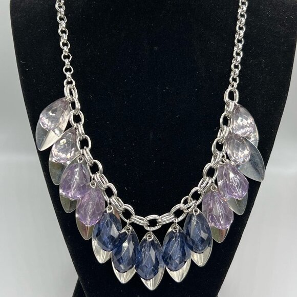 Faux Crystal Purple and Blue Chocker - Picture 4 of 4